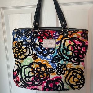 Coach Poppy, Graphic Blossom Graffiti Shoulder Bag
